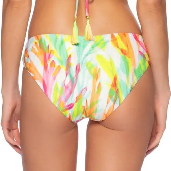 BECCA - Coral Reef Printed Bikini Bottoms - Picture 2 of 4